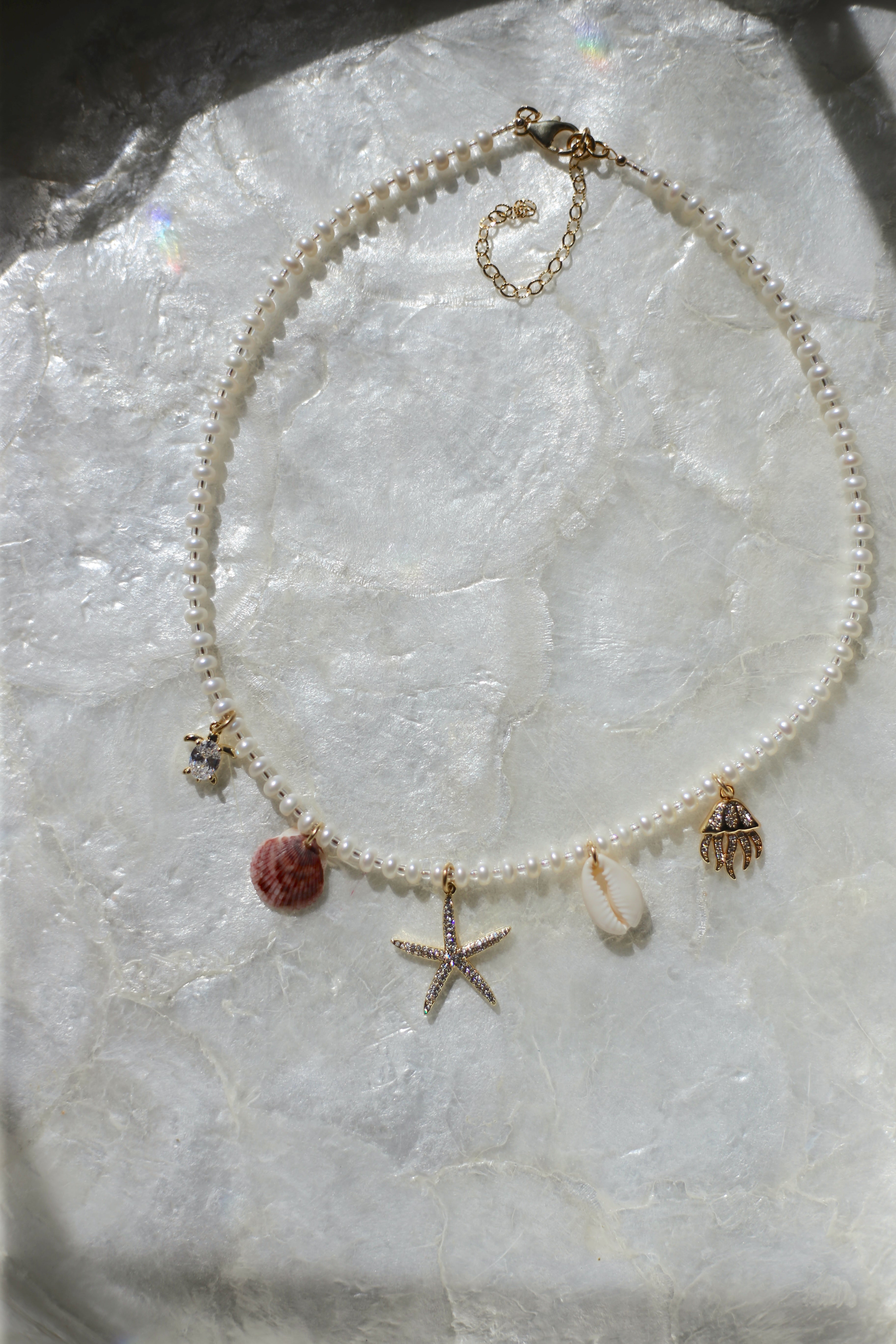 Pearl Charm Necklace