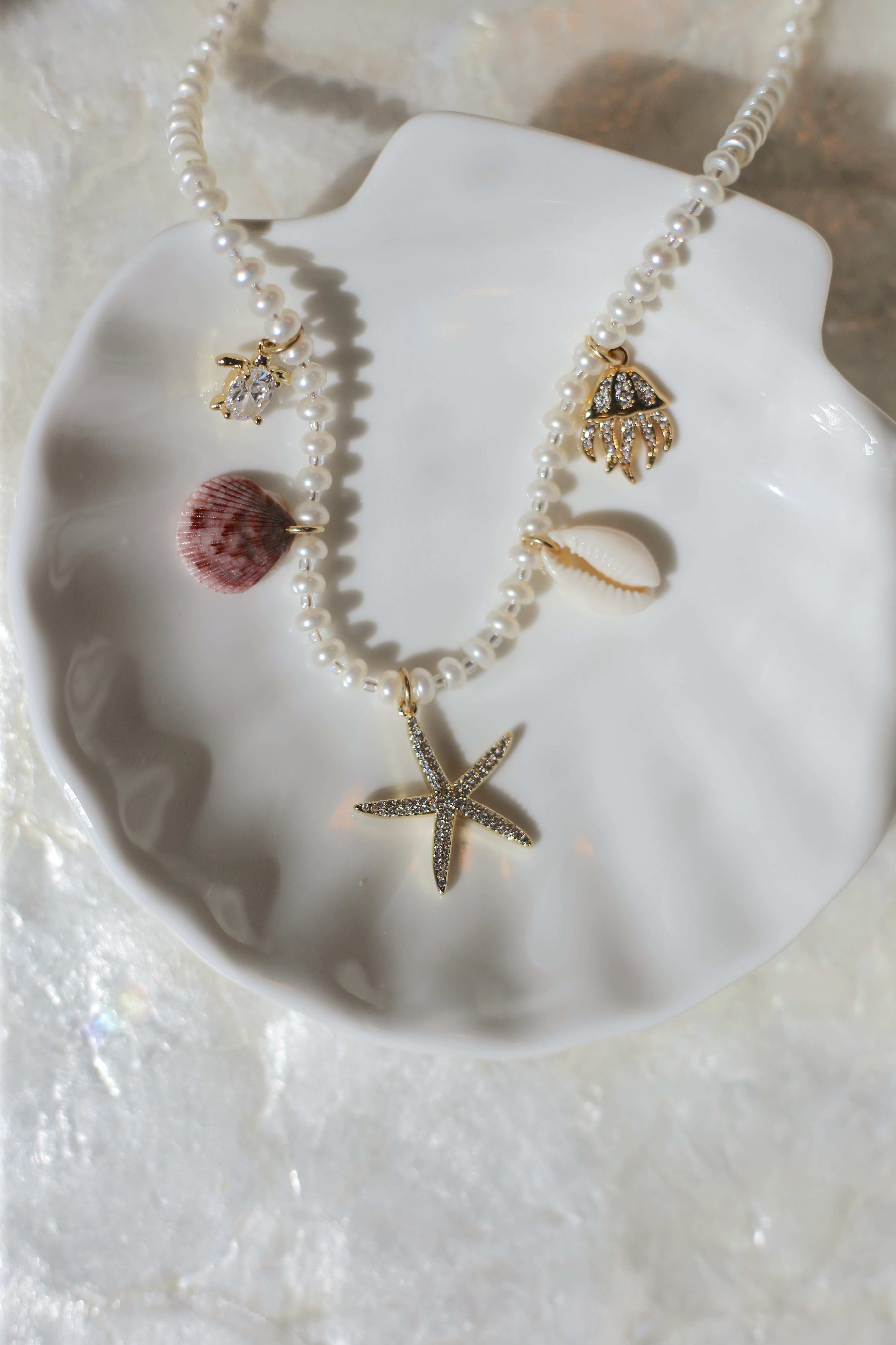 Pearl Charm Necklace