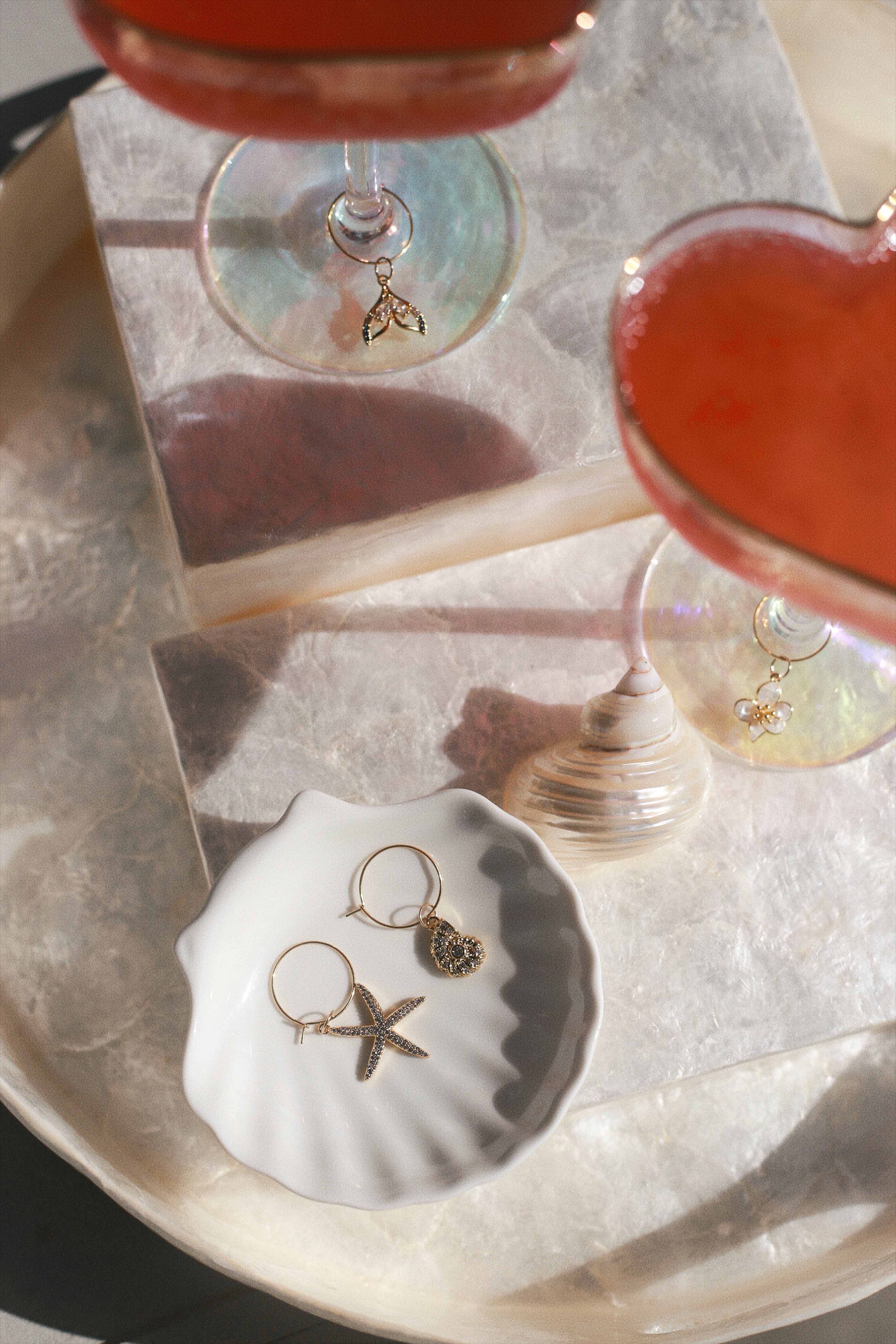 Coastal Wine Glass Charms