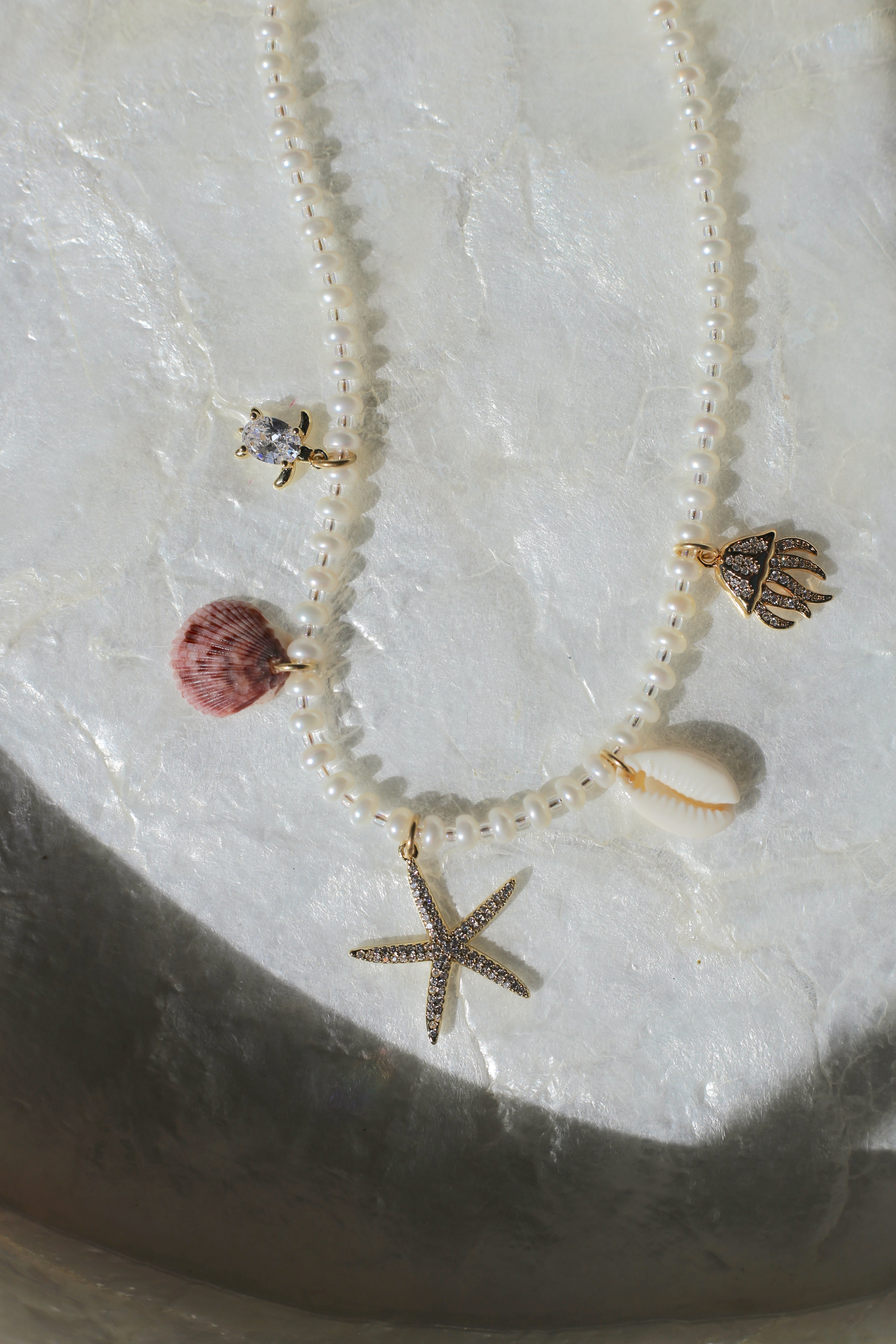 Pearl Charm Necklace