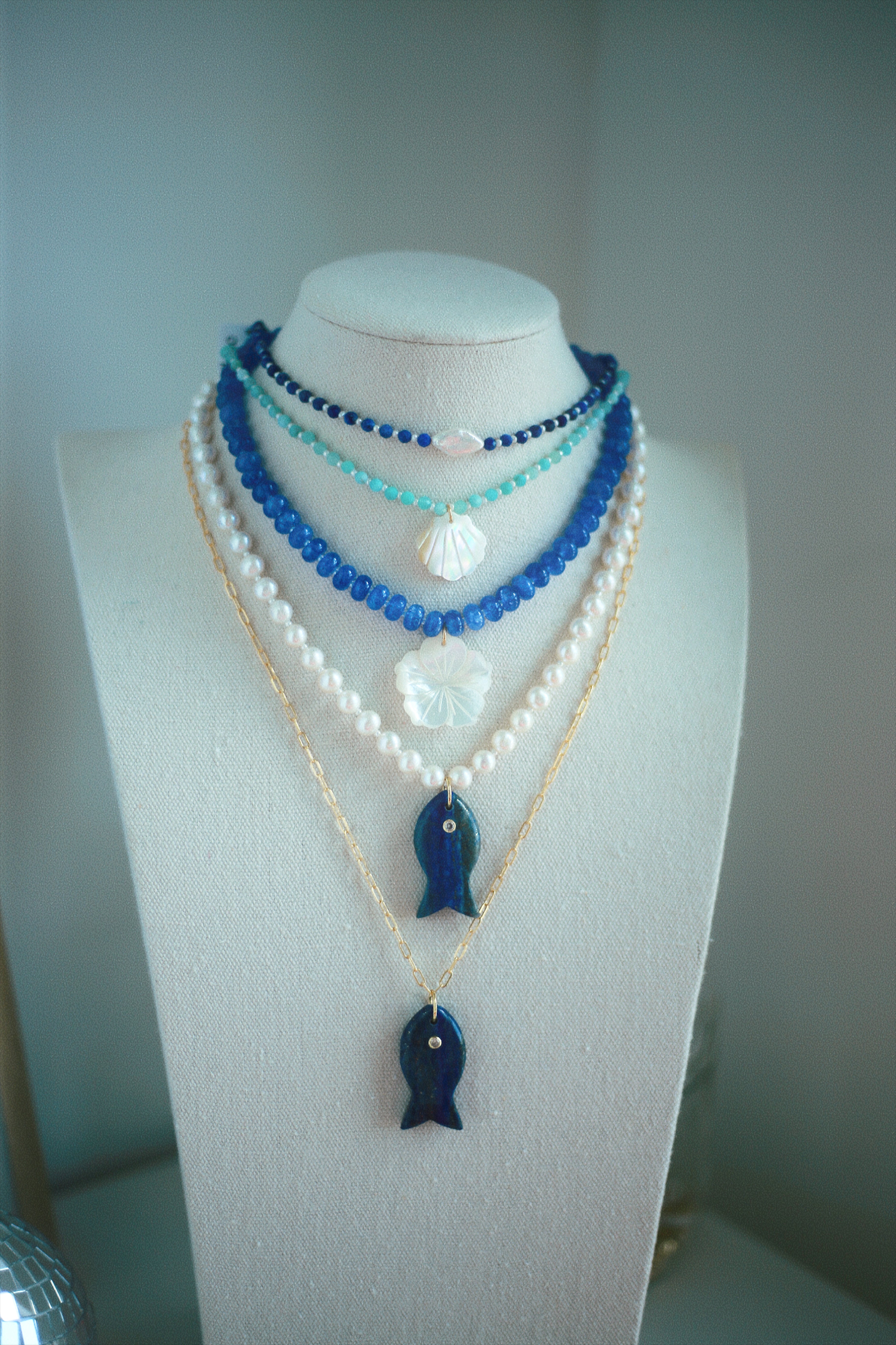 Navy Necklace