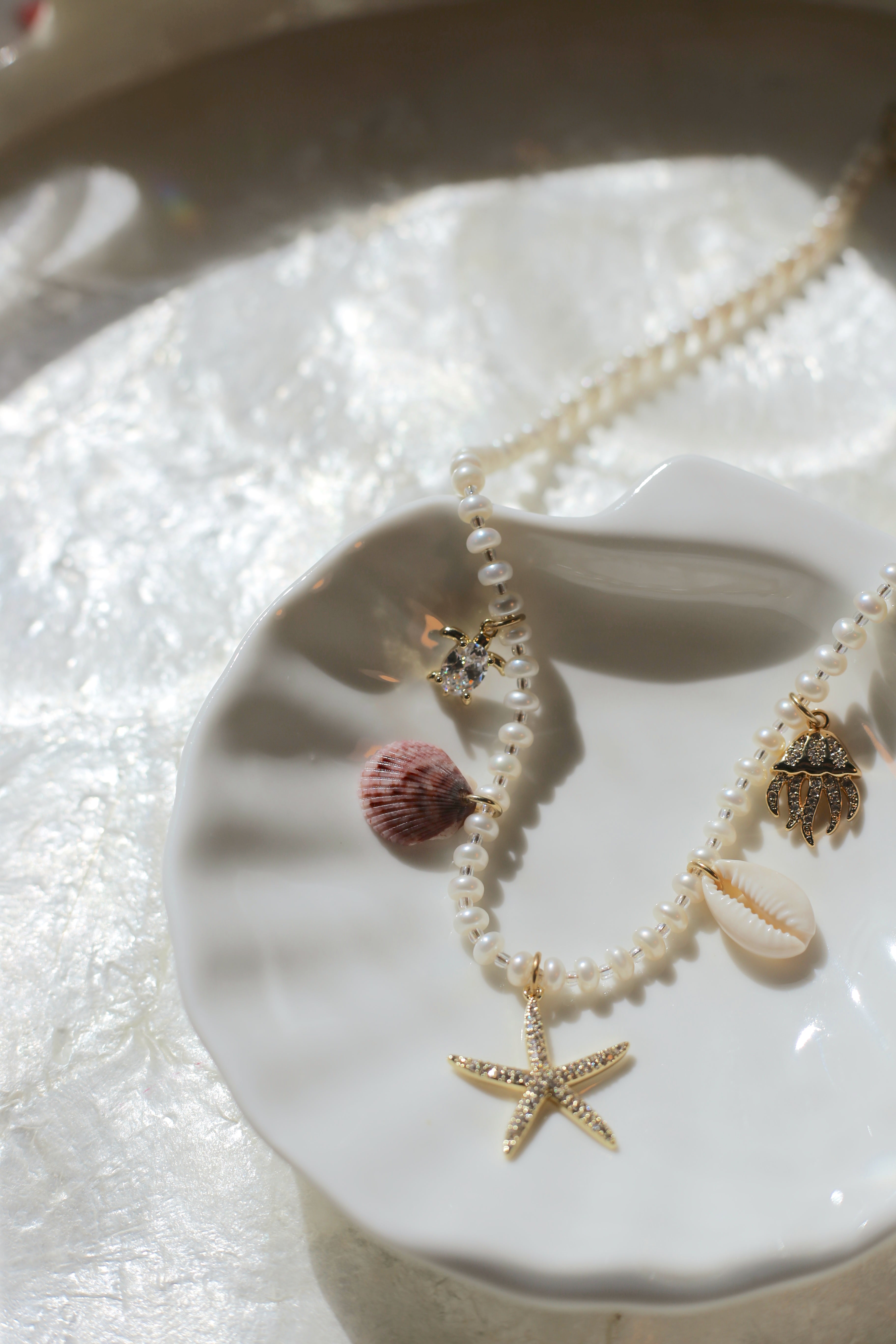 Pearl Charm Necklace