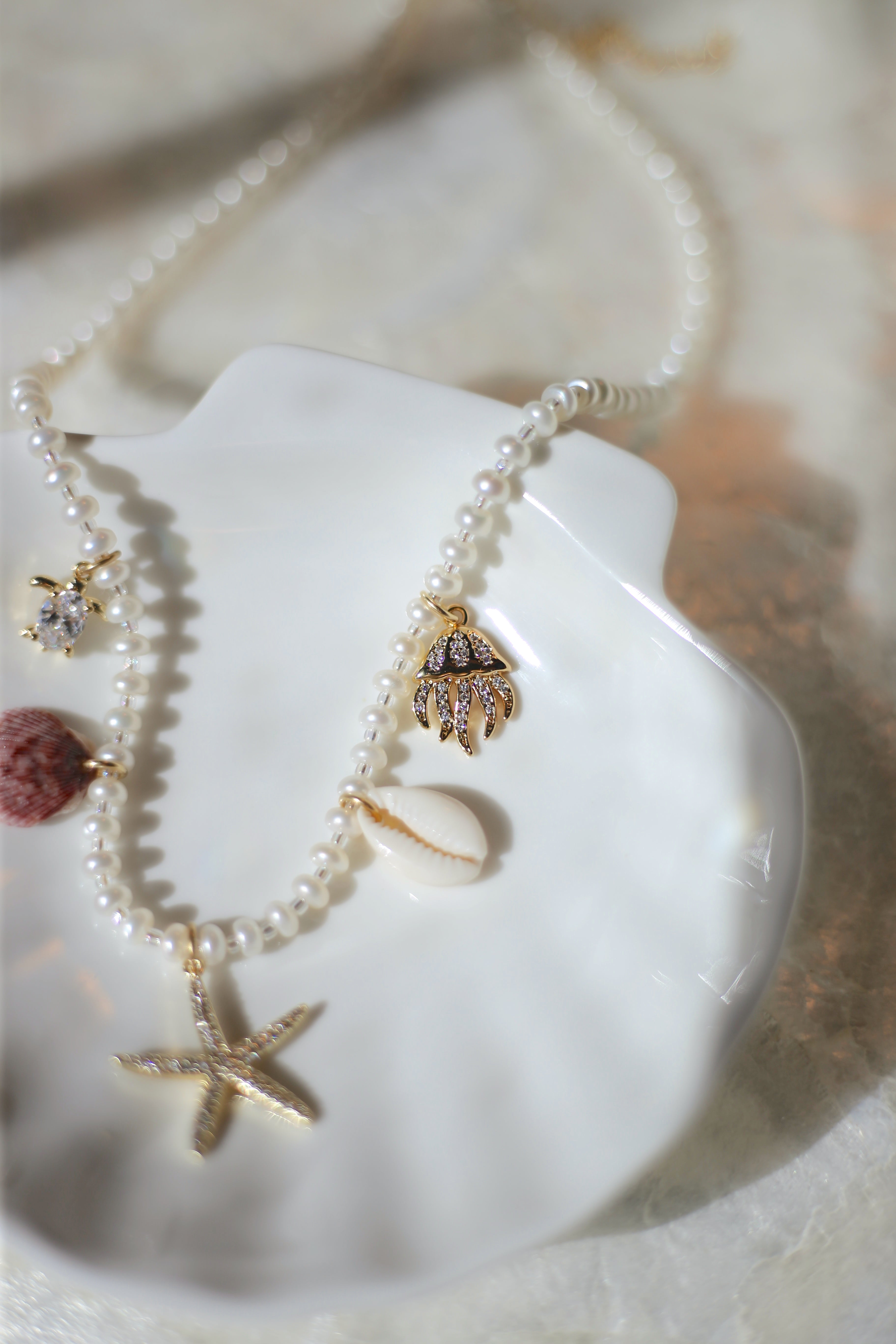 Pearl Charm Necklace