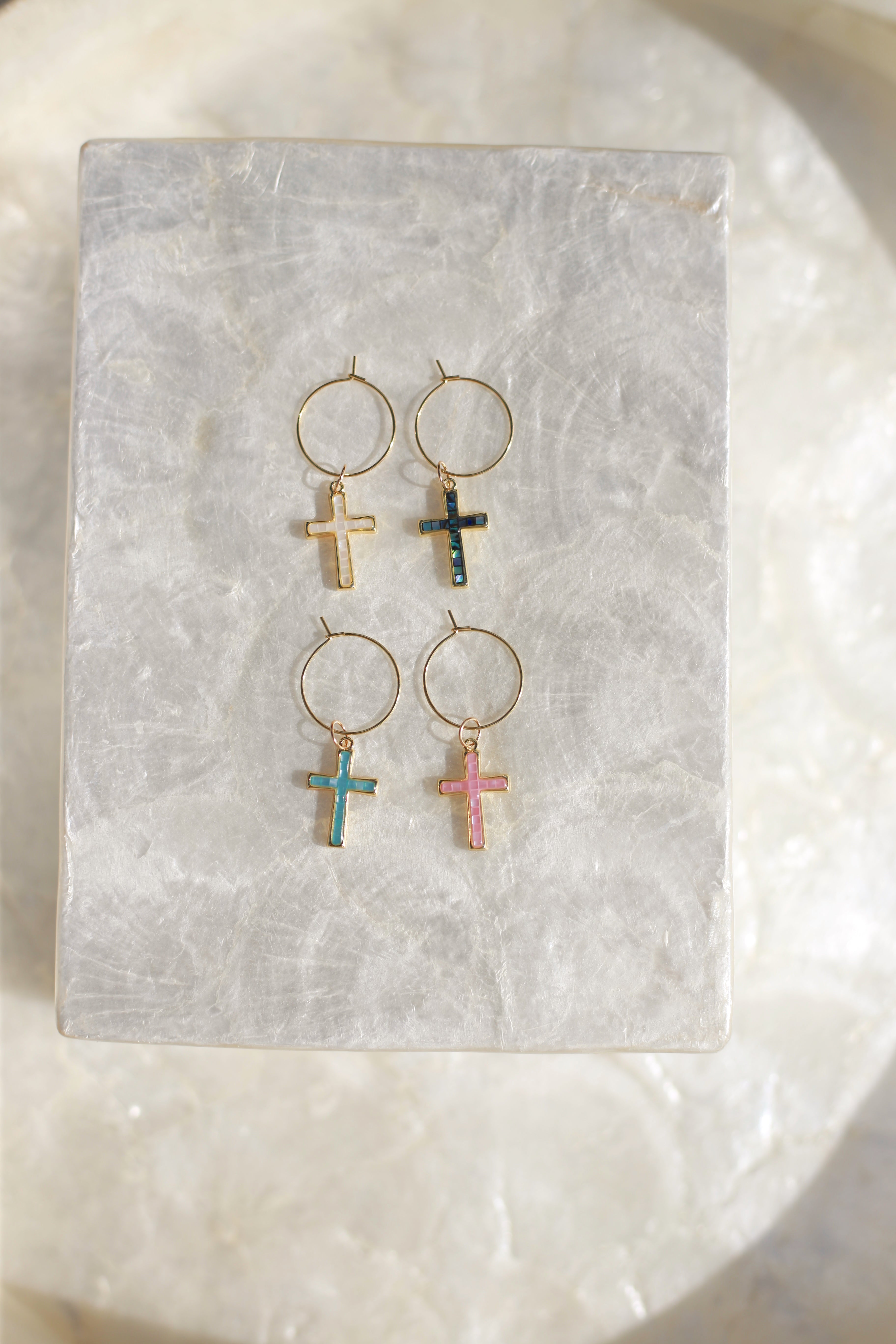 Cross Wine Glass Charms