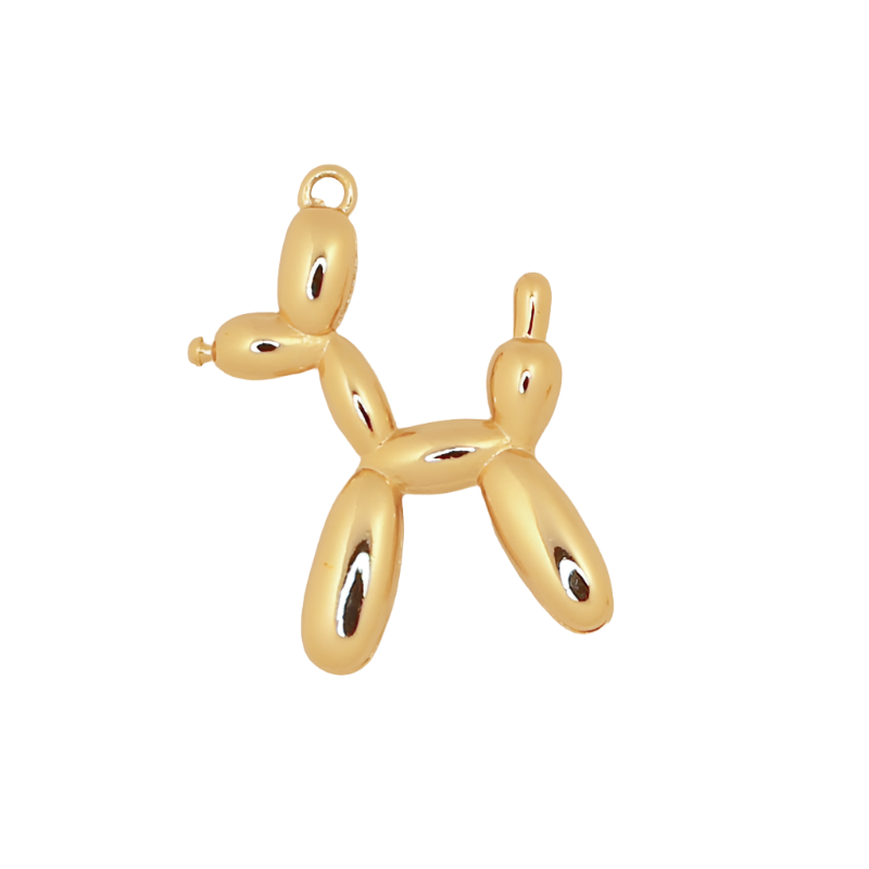 Big Gold Balloon Dog Charm