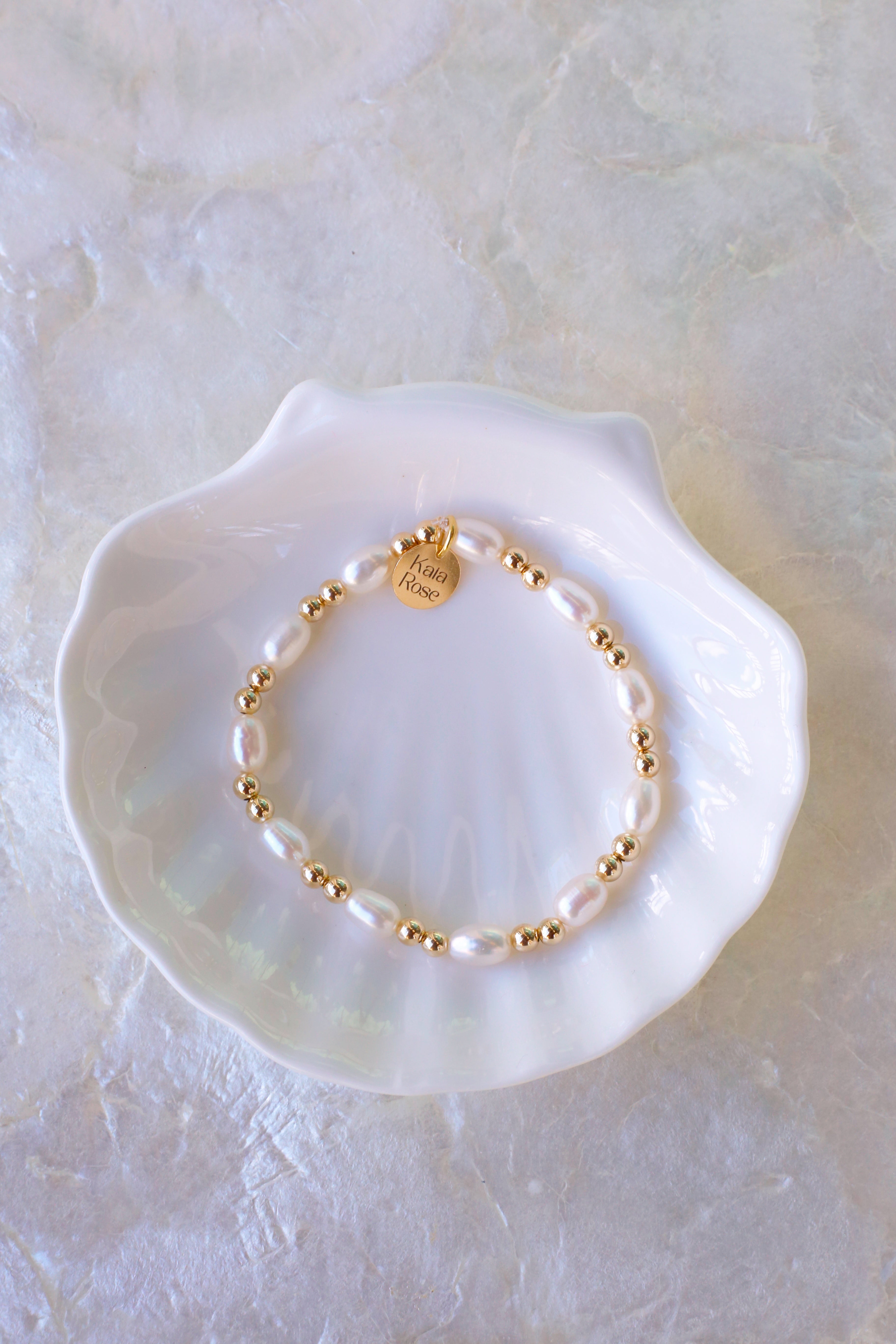 Coco AAA Freshwater Pearls 14K Gold Filled Beads Bracelet