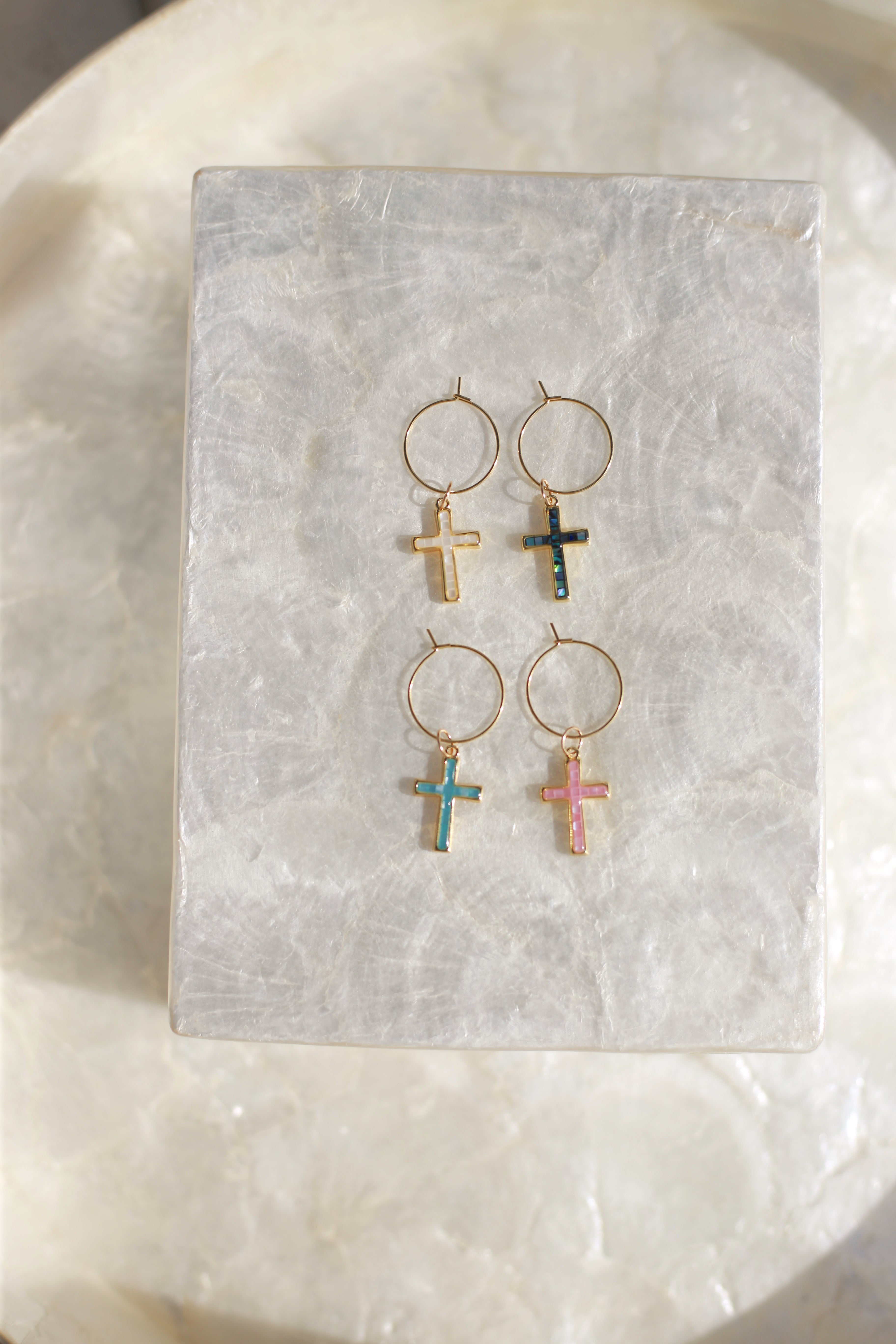 Cross Wine Glass Charms