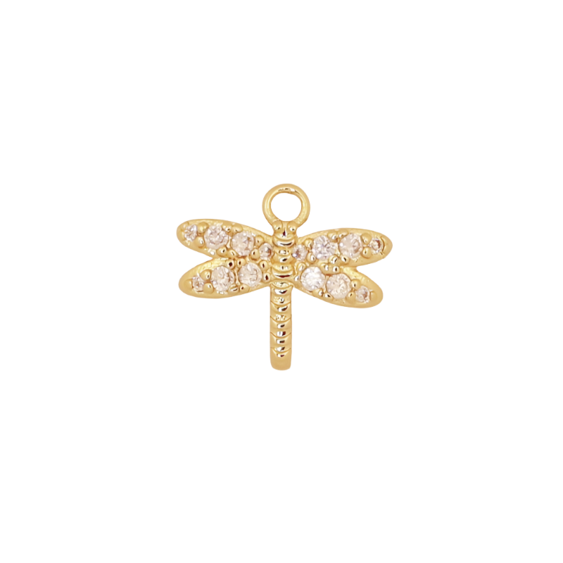 Gold Dragonfly Charm