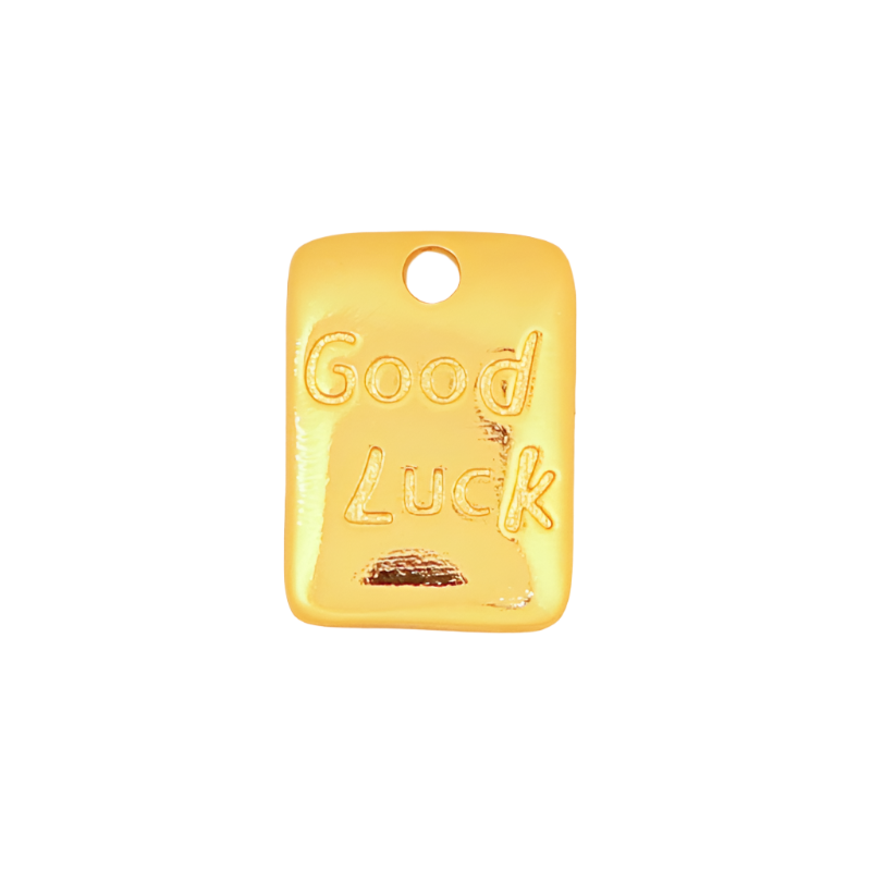 Gold Good Luck Charm