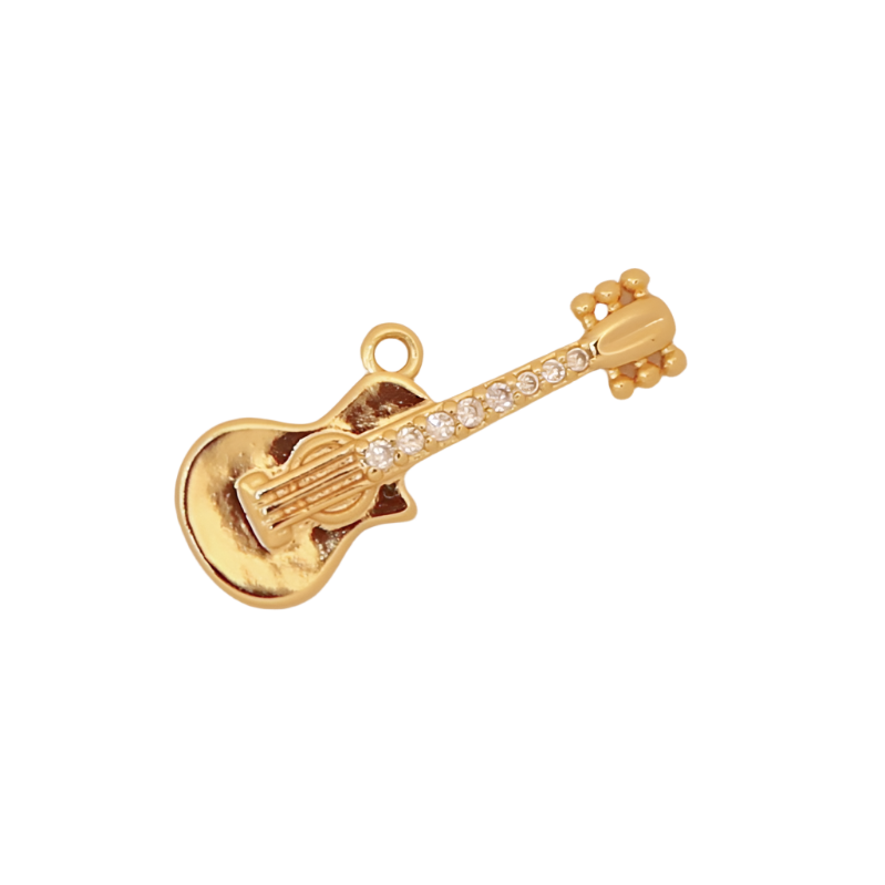 Gold Guitar Charm
