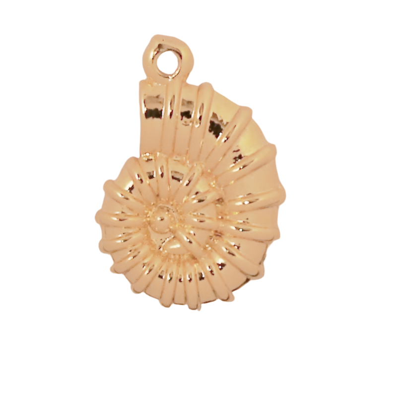 Gold Nautilus Shell Charm