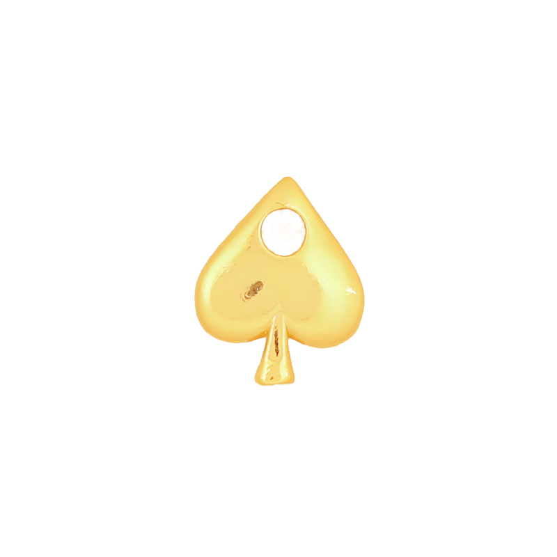 Gold Spade Charm