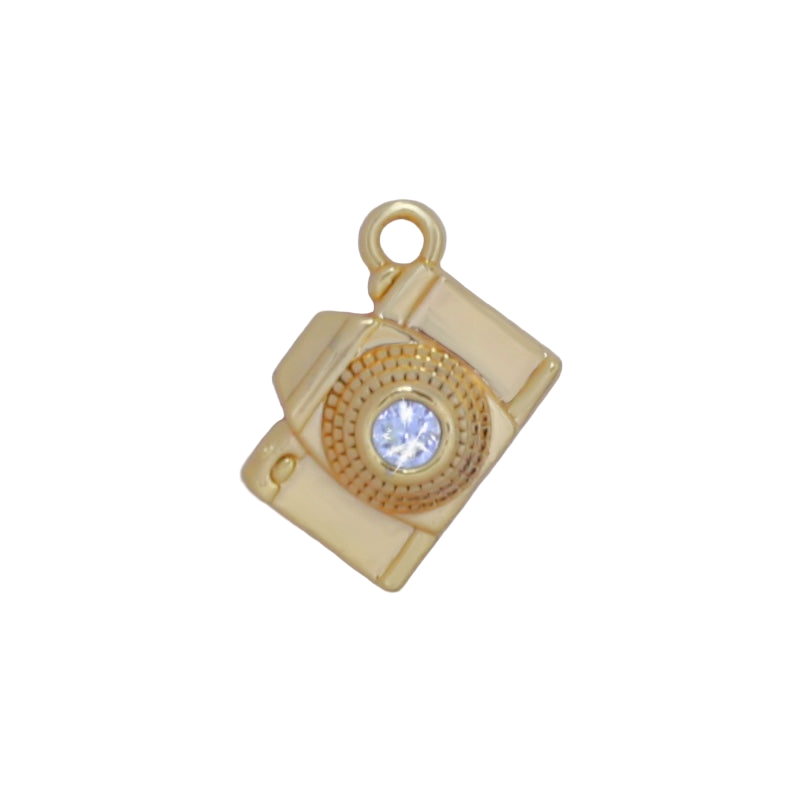 Gold Camera Charm