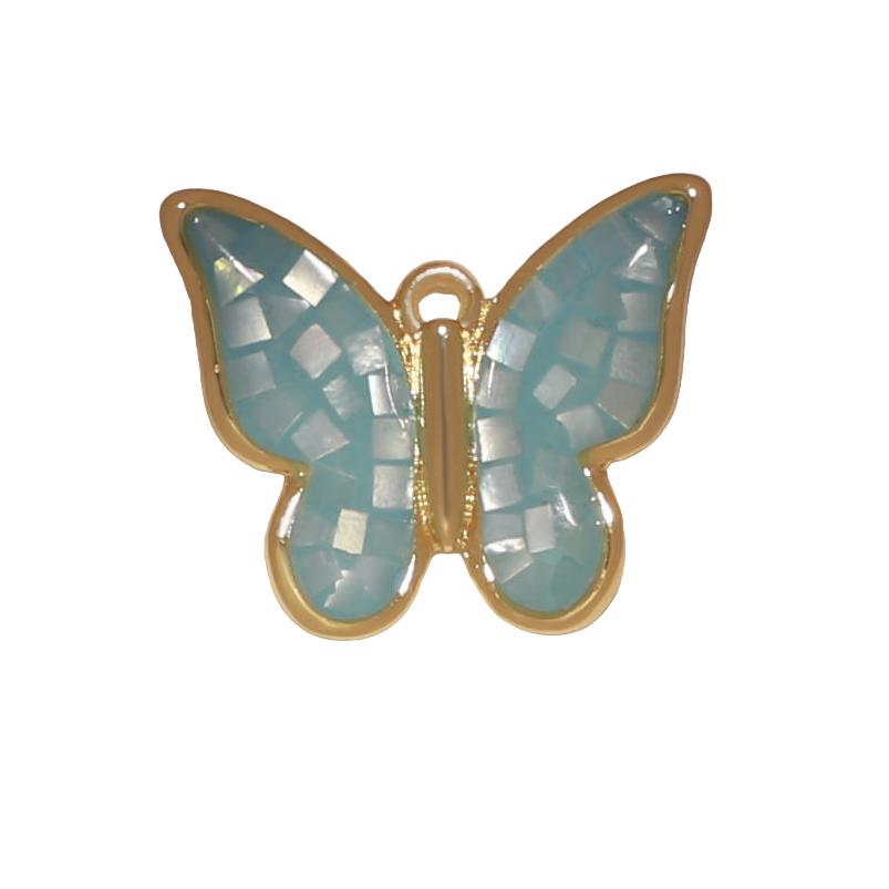 Large Mother of Pearl Butterfly Charm