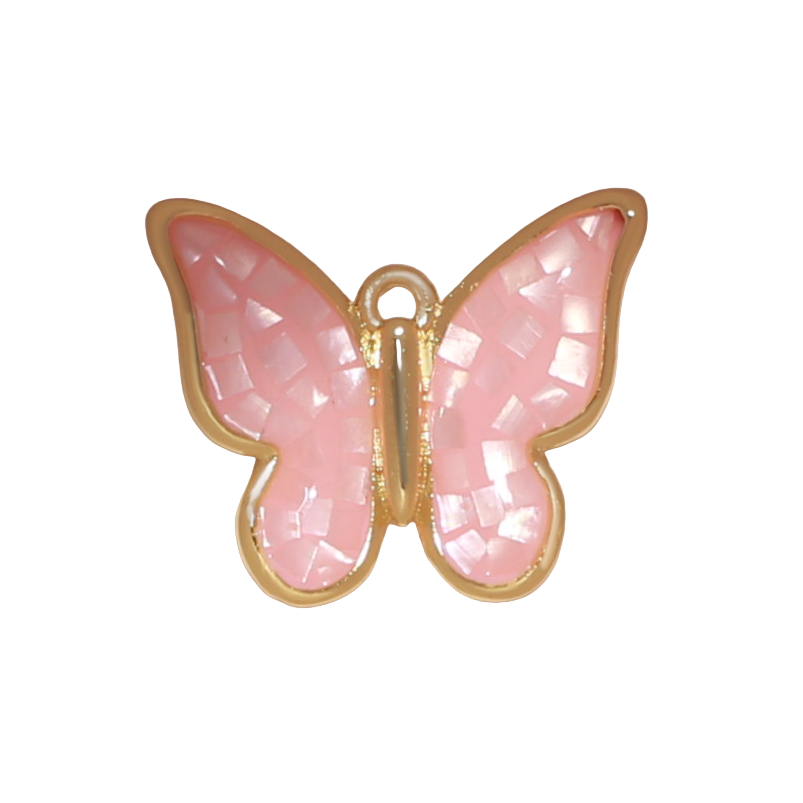 Large Mother of Pearl Butterfly Charm