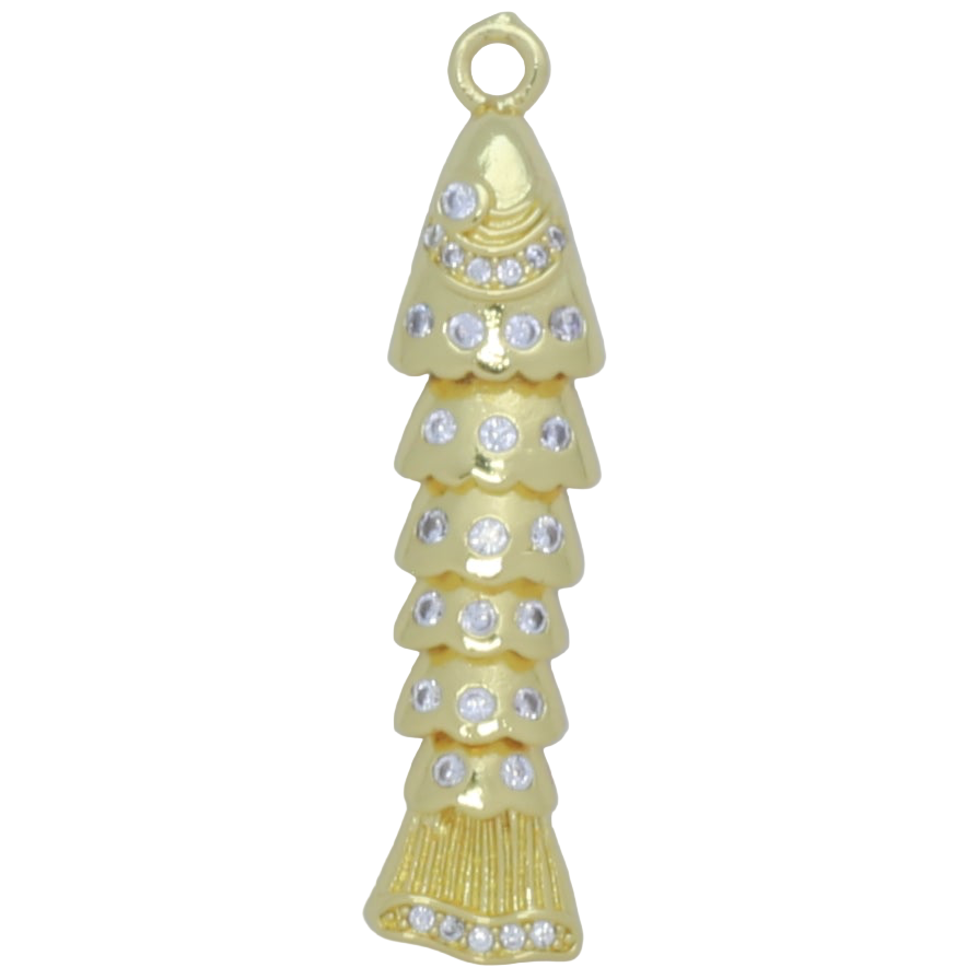 Gold Large Fish Charm