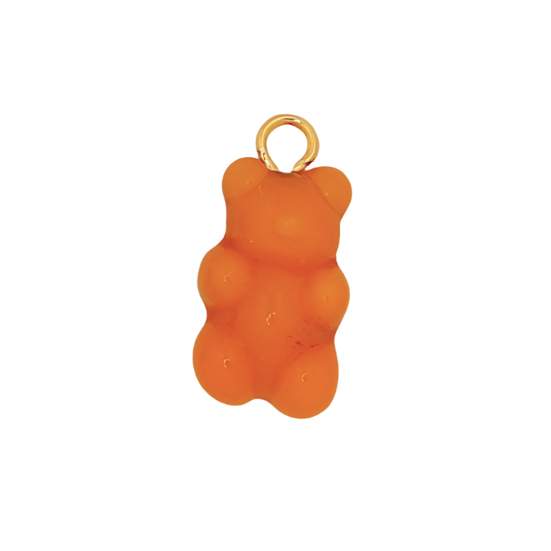 Orange Red Gummy Bear Charm