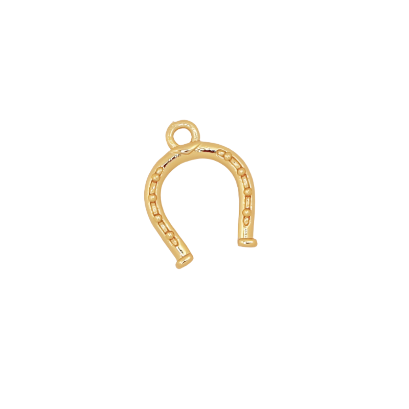 Small Gold Horseshoe Charm