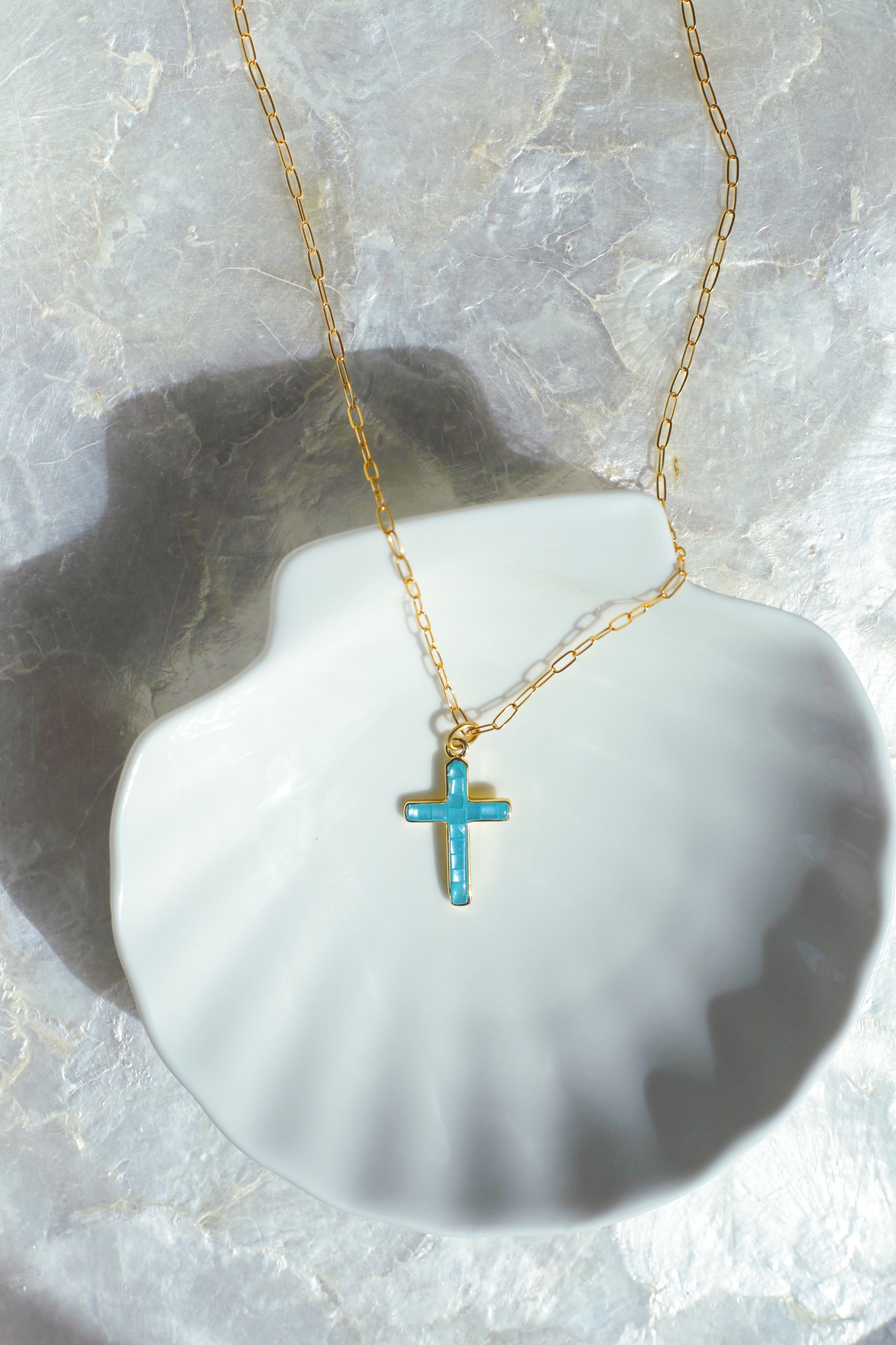 Large Roxy Cross Necklace