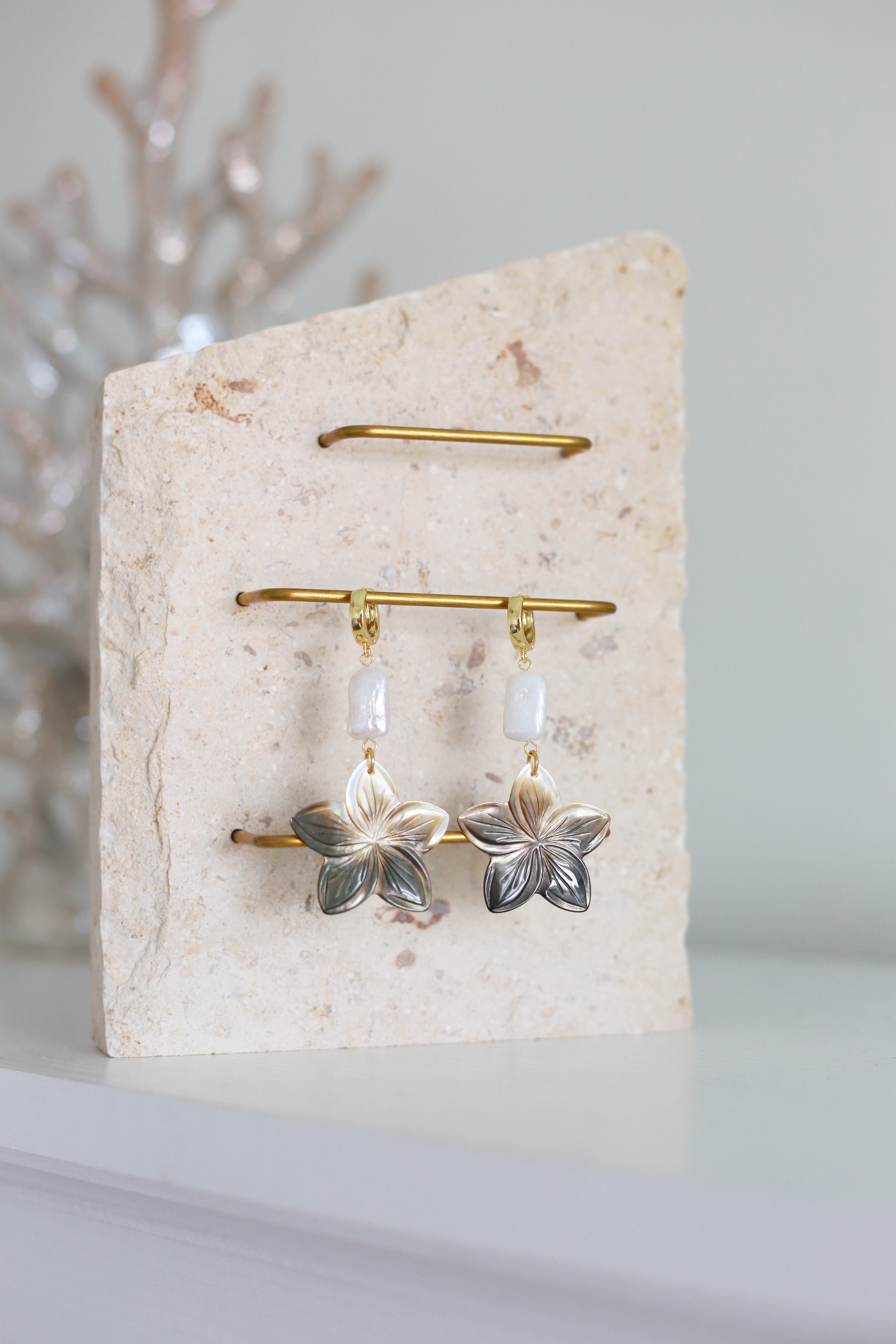 Kailani Plumeria Earrings