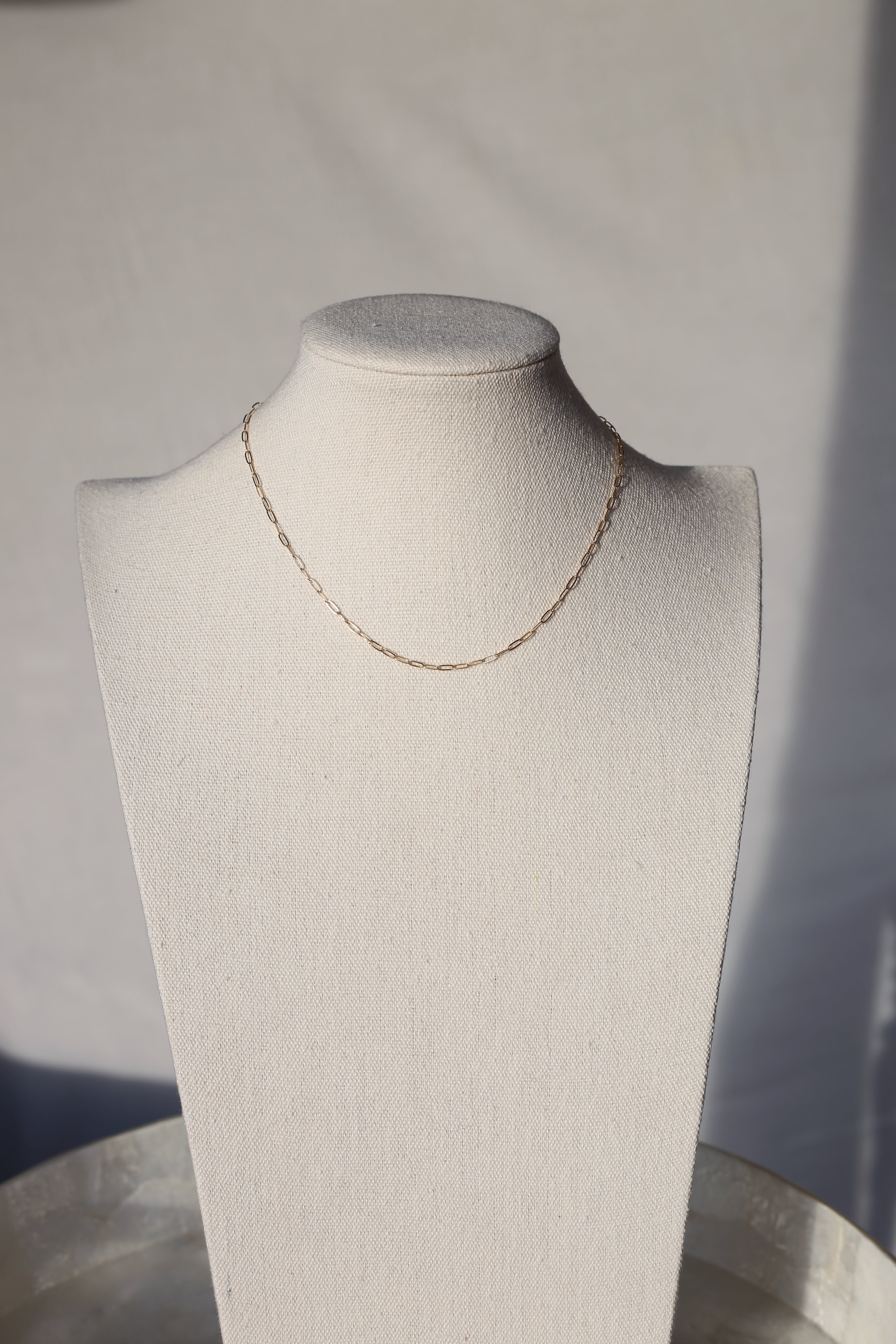Small Dainty Paperclip Chain