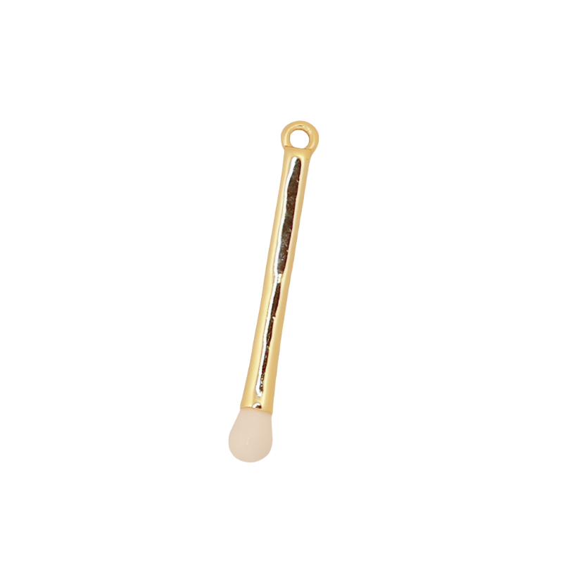 White Gold Matchstick Charm