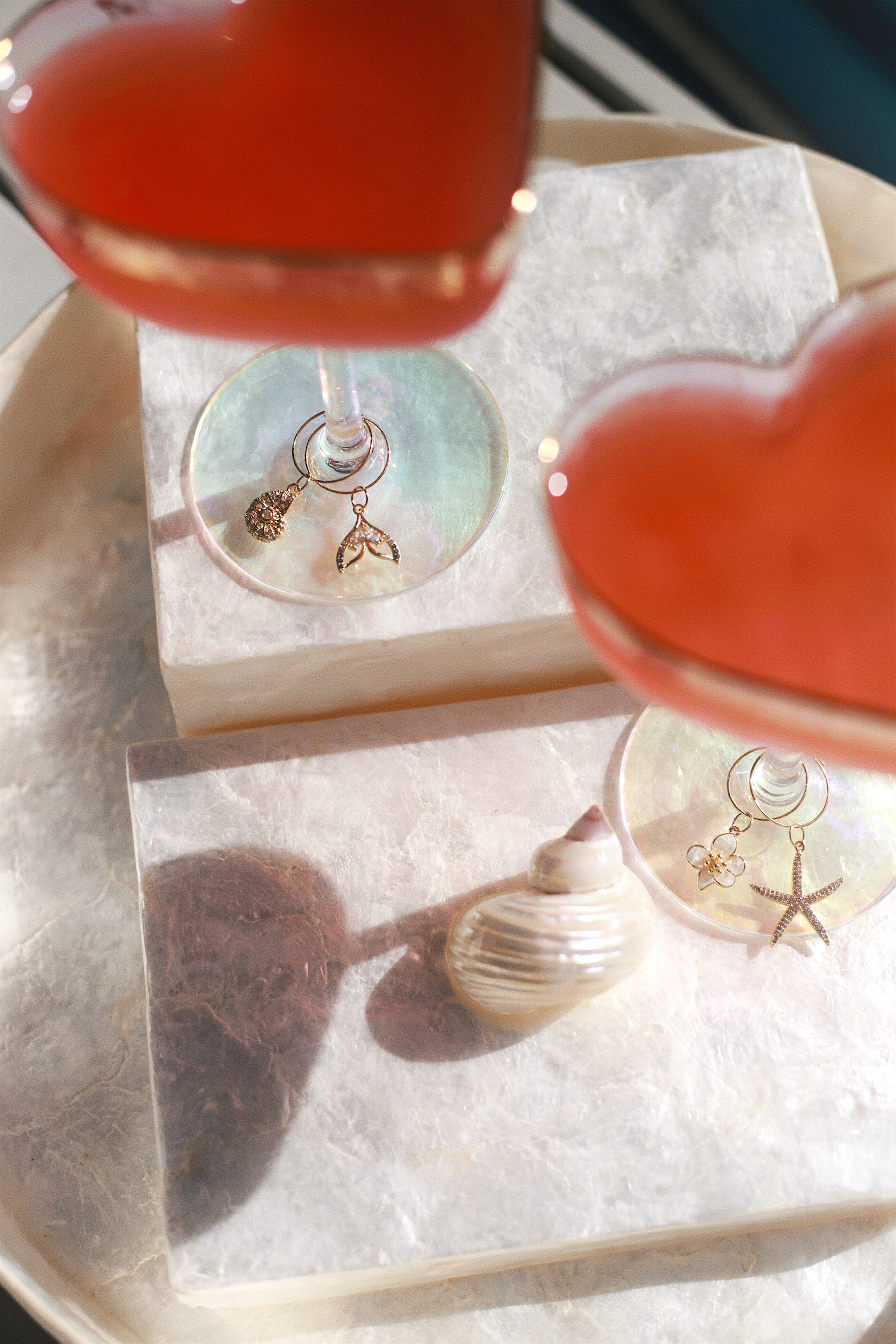 Coastal Wine Glass Charms
