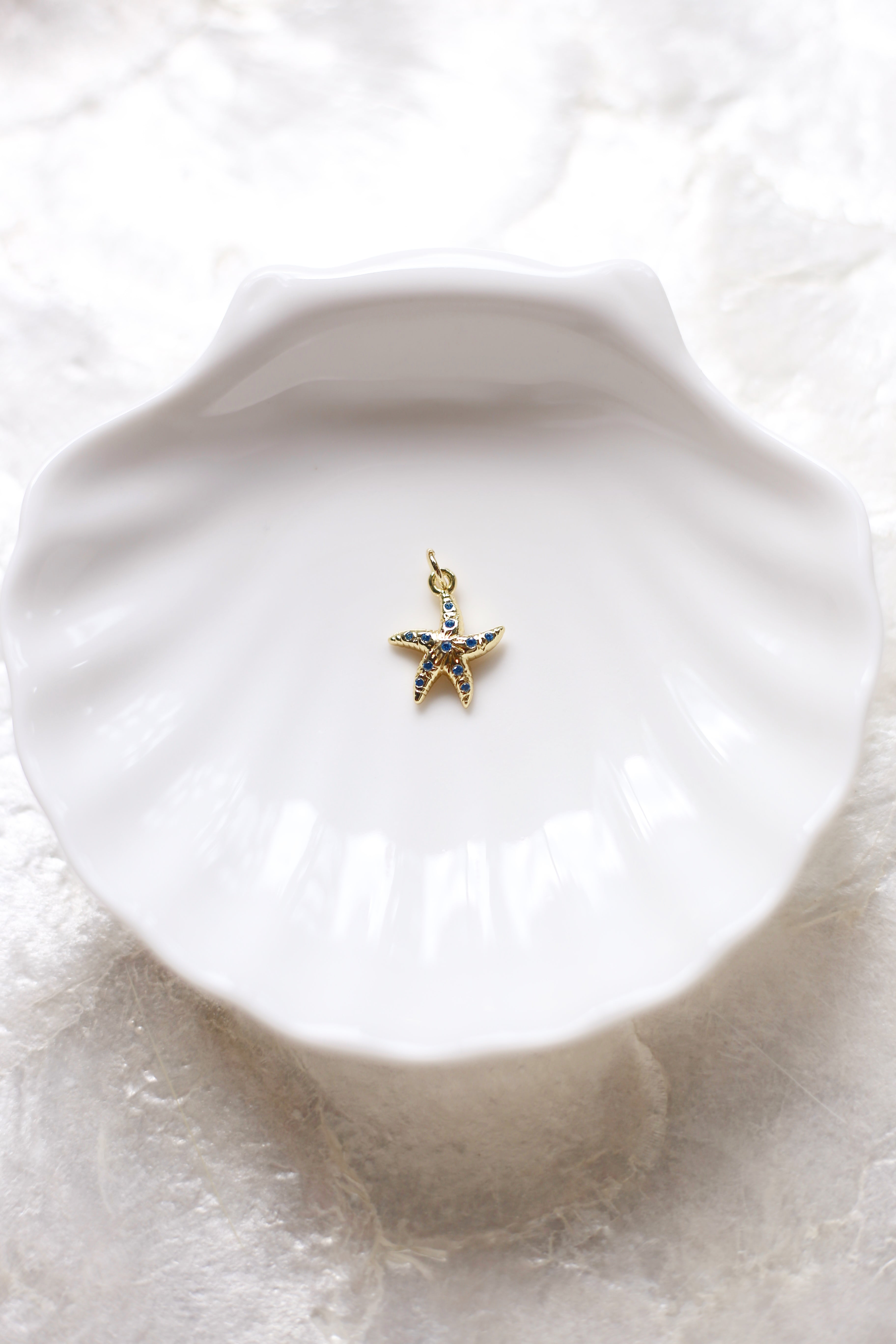 Small CZ Starfish Charm