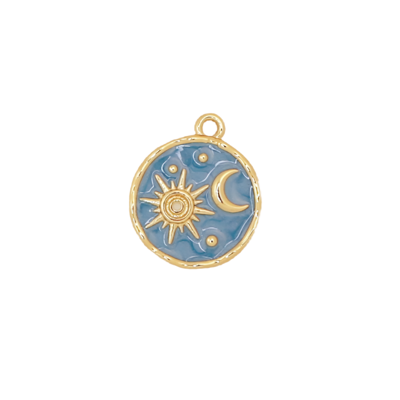 Blue Enamel Celestial Charm