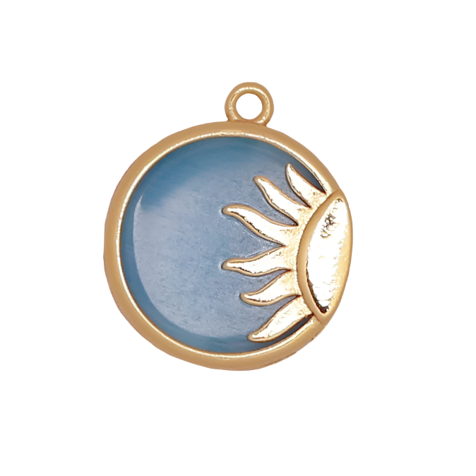 Blue Soleil Charm