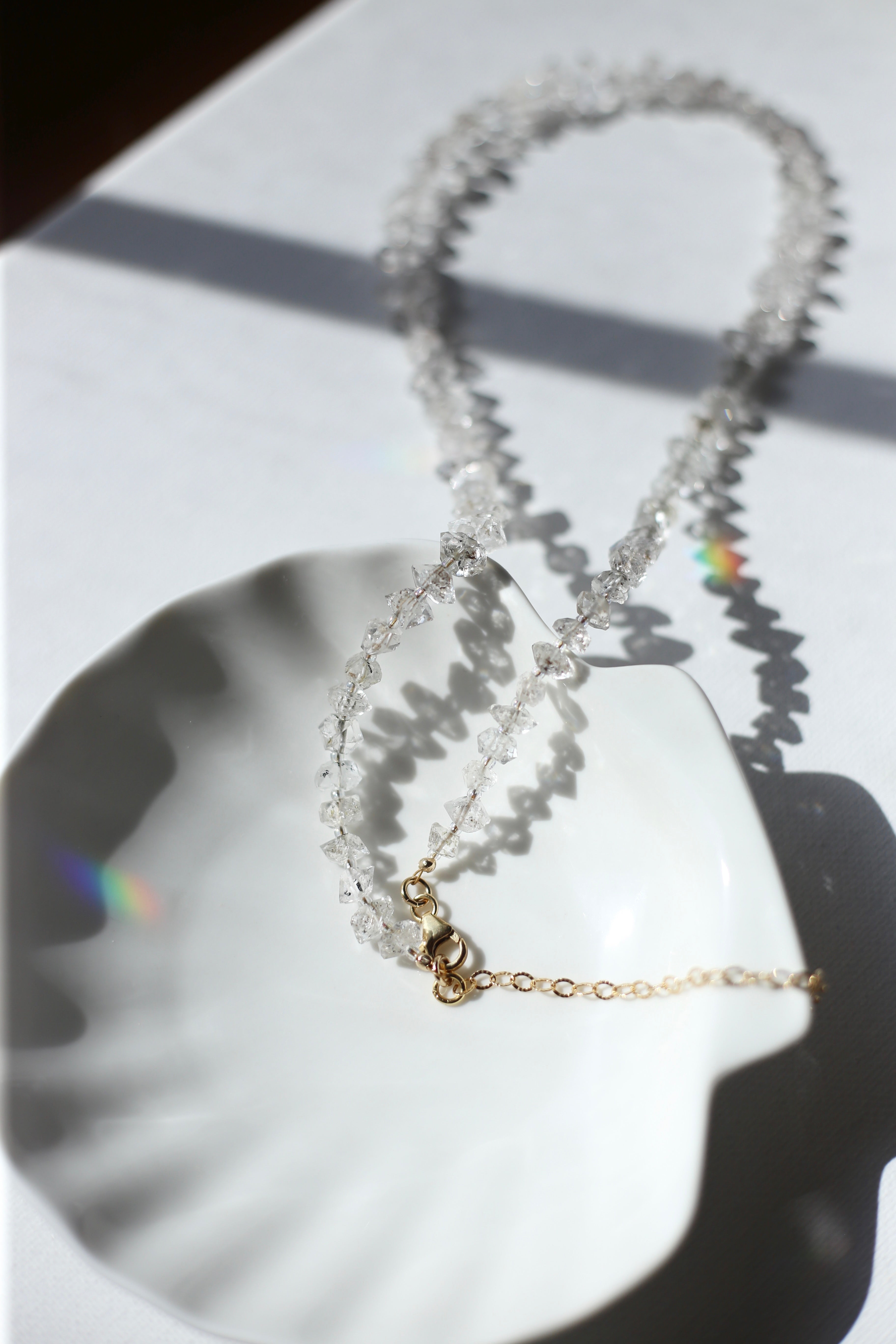 Celestina Herkimer Diamond Necklace Clasp