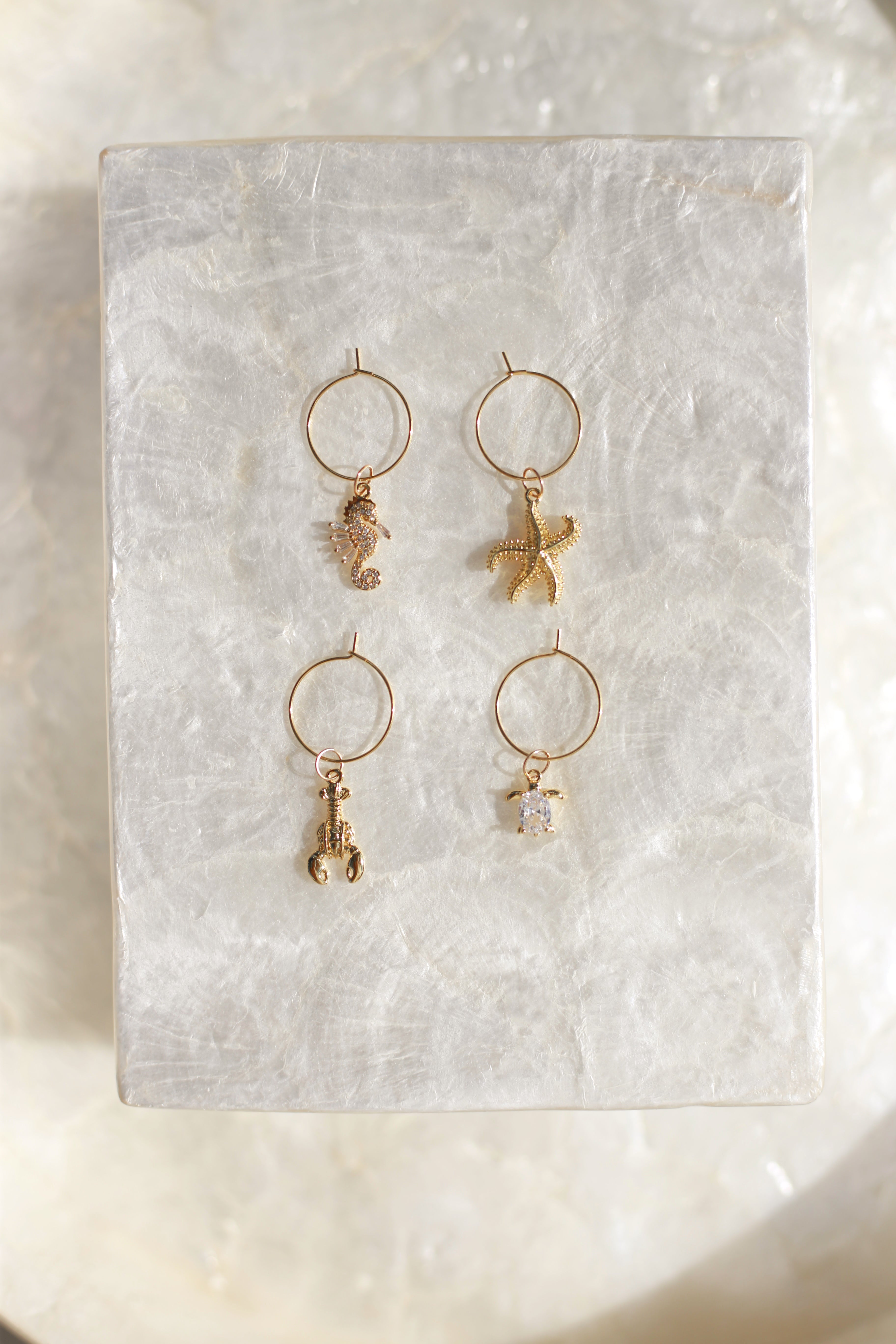 Under The Sea Wine Glass Charms