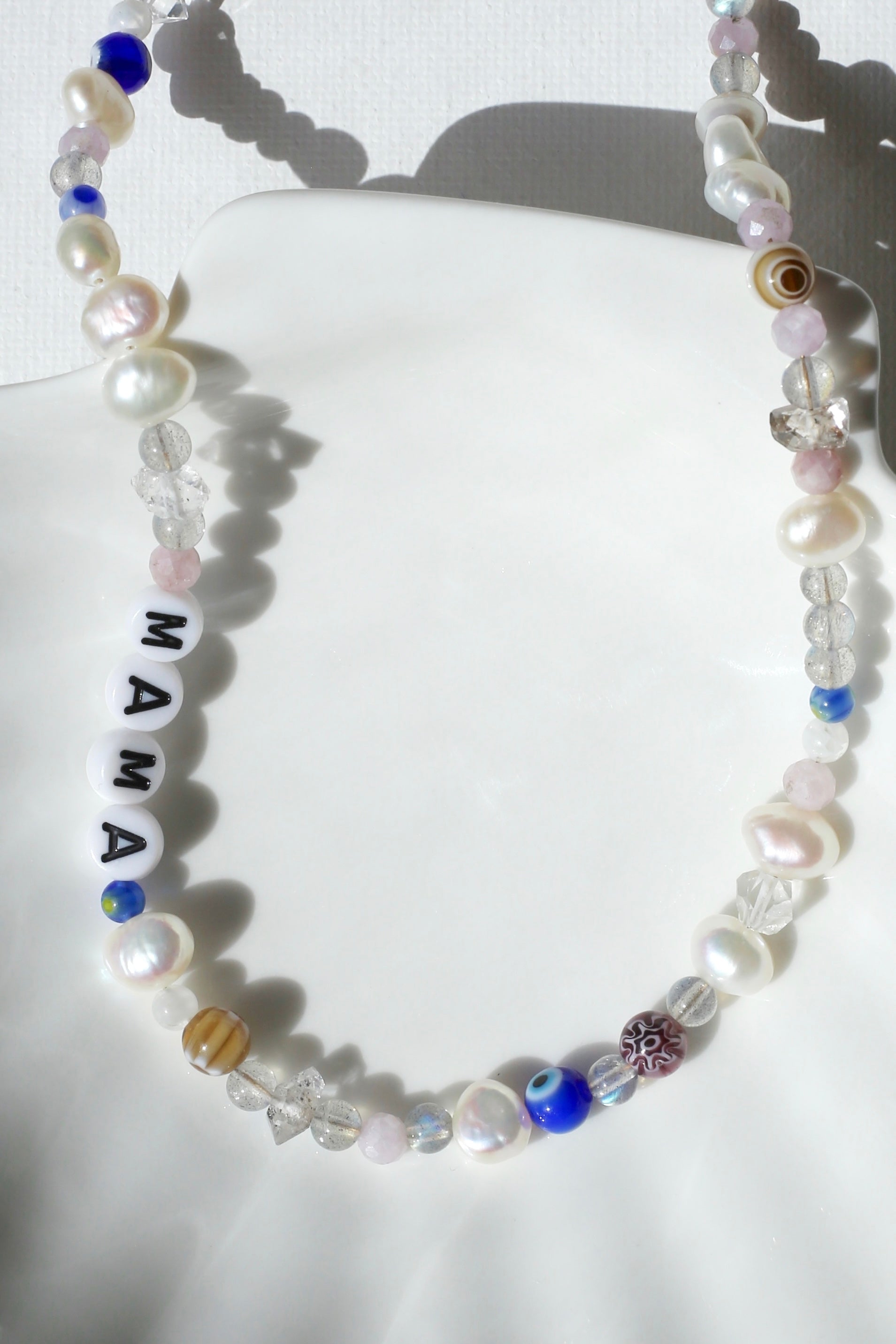 Florence AAA Freshwater Pearl Herkimer Diamond Gemstone Necklace