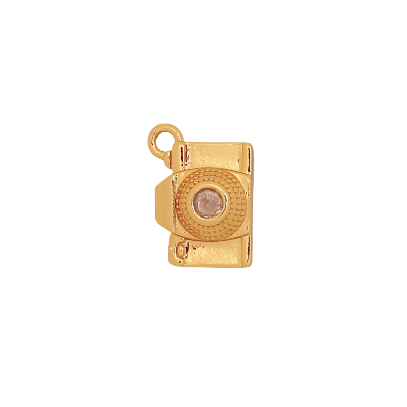 Gold Camera Charm