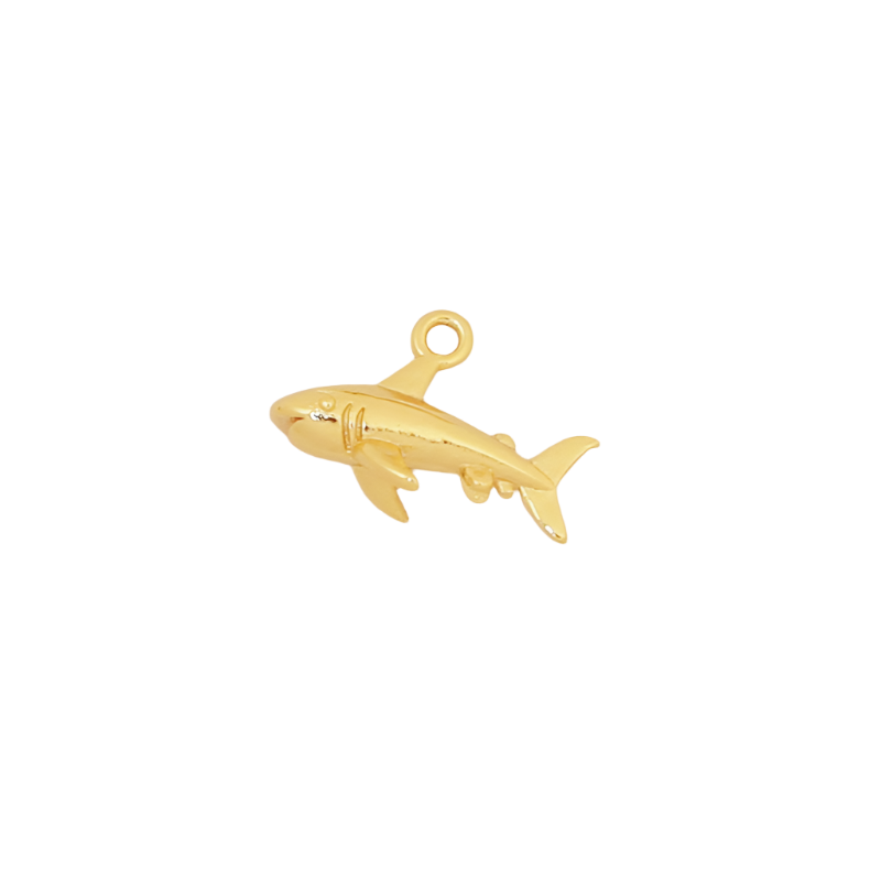 Gold Dainty Shark Charm