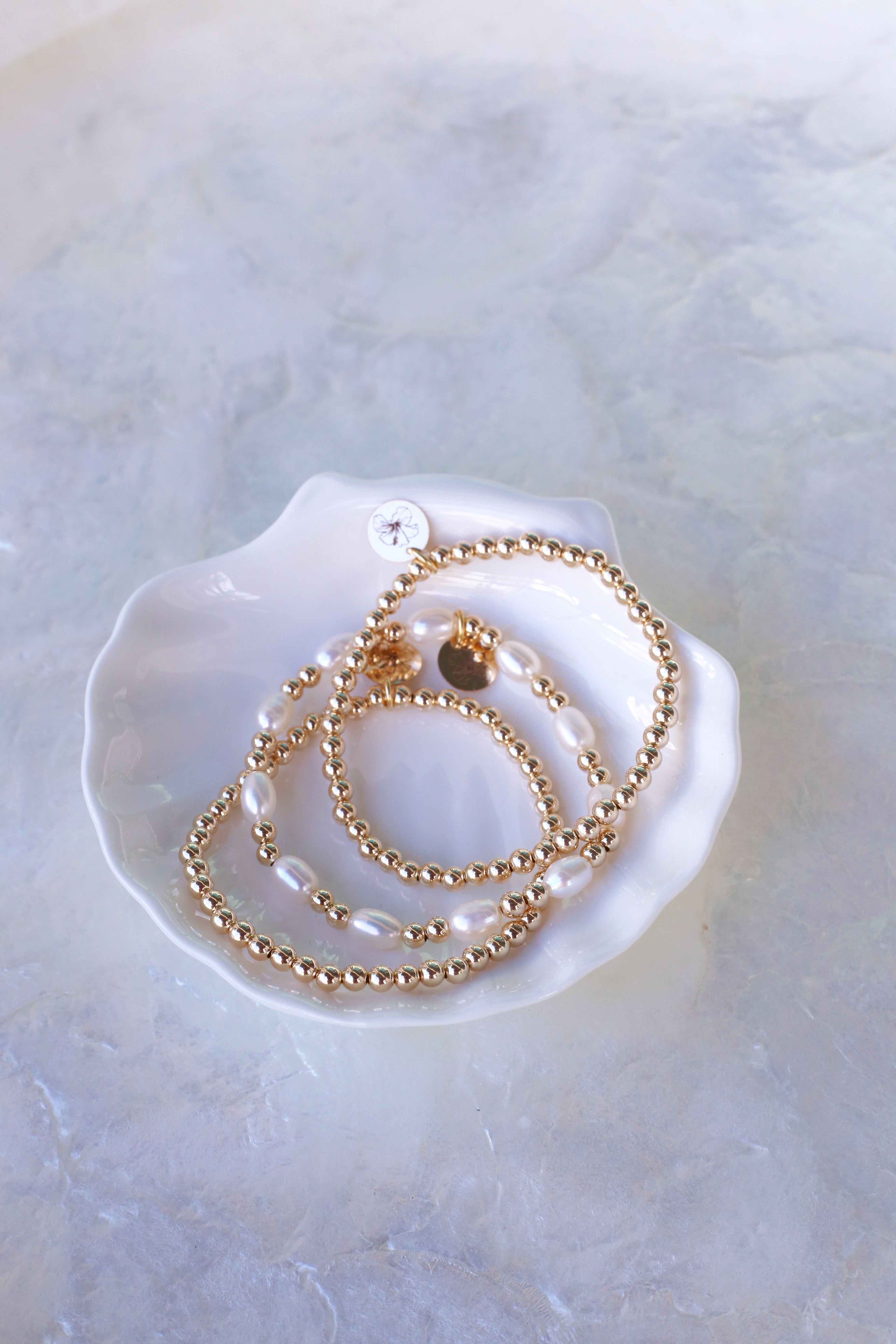 Gold Filled Coco Bracelet Set