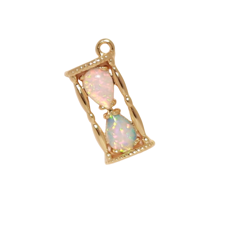 Gold Hourglass Charm