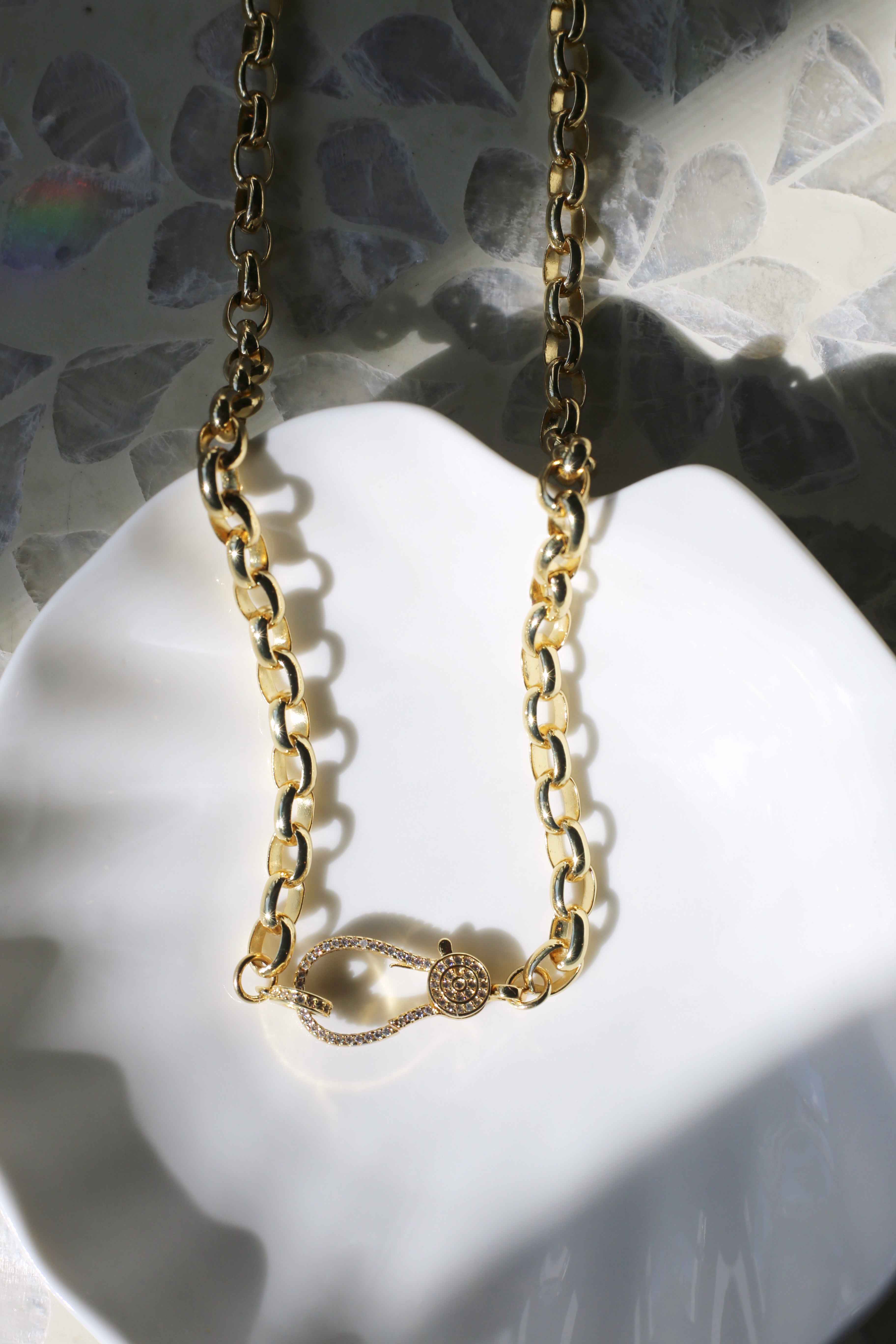 Rosie Necklace Gold Chain and Clasp