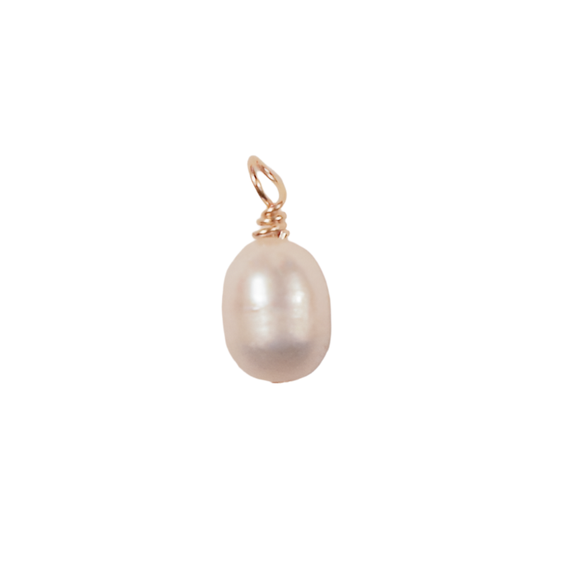 Small Pearl Teardrop Charm