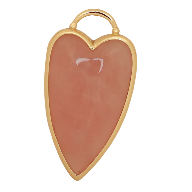 Heart Gemstone Charm