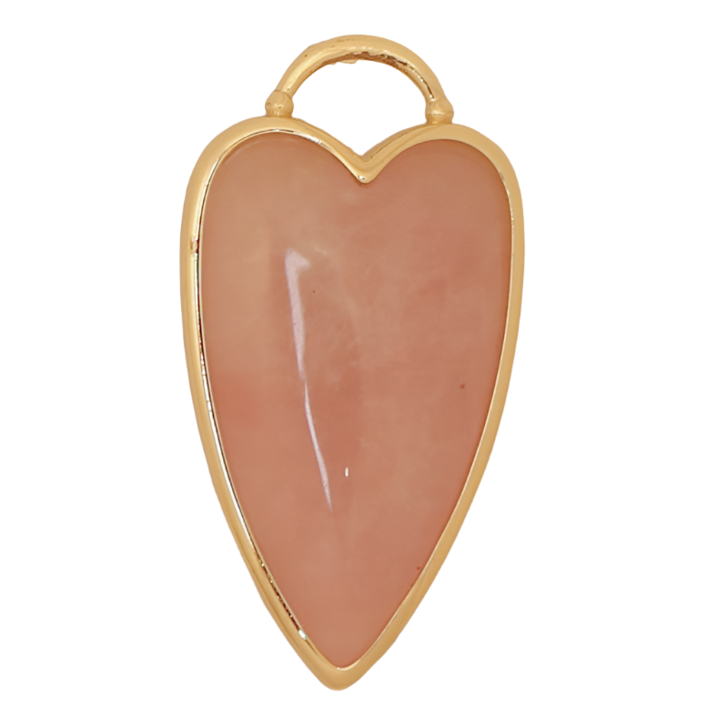 Heart Gemstone Charm