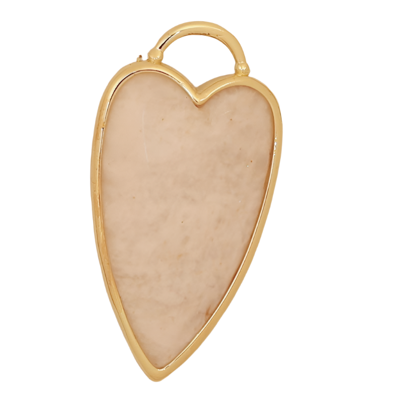 Heart Gemstone Charm