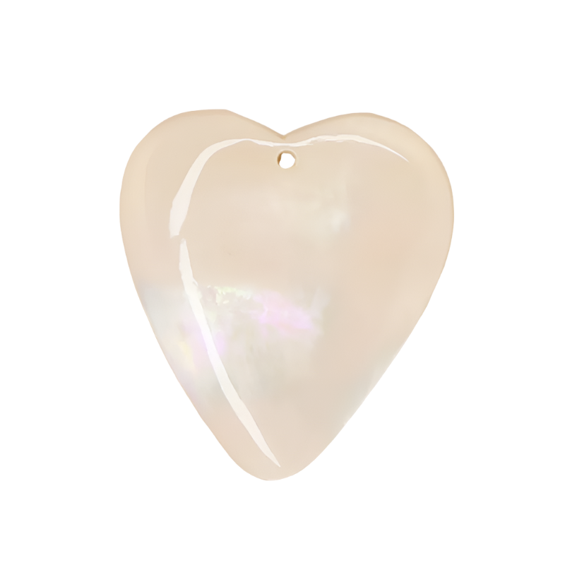 Mother of Pearl Heart Charm