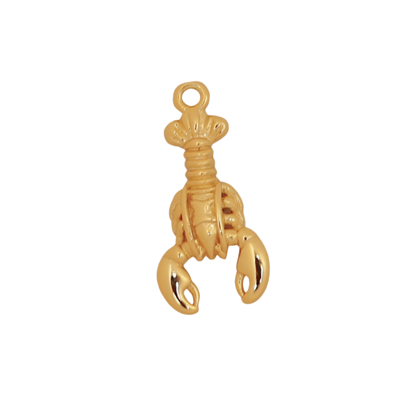 Gold Lobster Charm