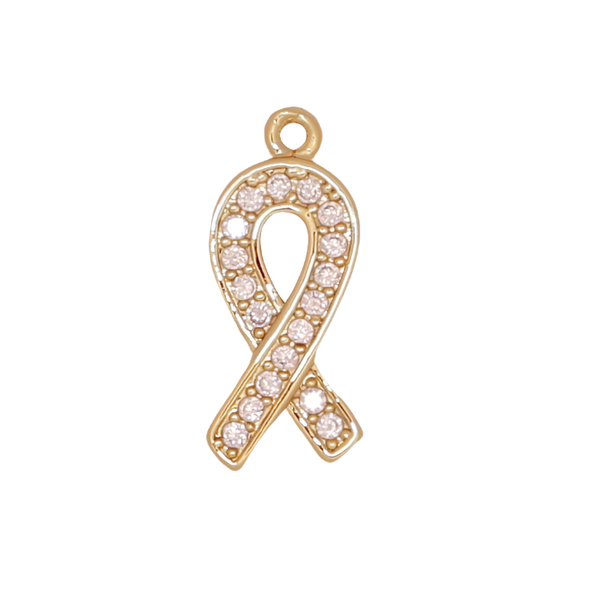 Gold Cancer Awareness Charm