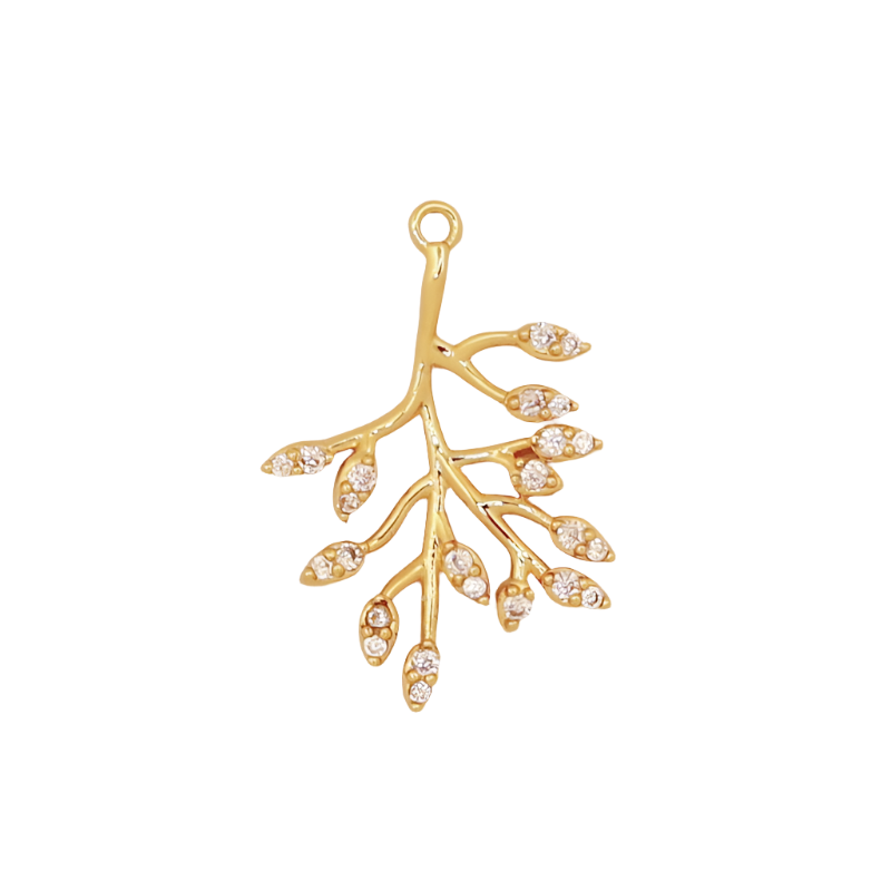 Gold Olive Branch Charm